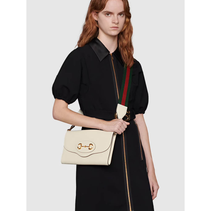 Replica Gucci Horsebit 1955 Leather Small Bag 677286