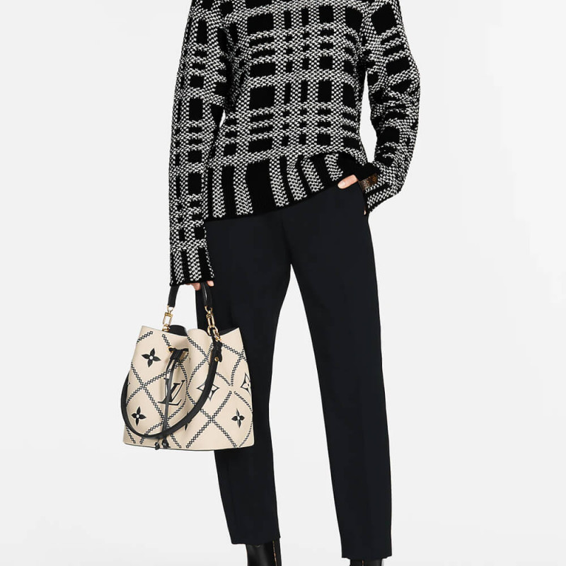 Replica Louis Vuitton Neonoe Mm M46023 Creme Beige/Black