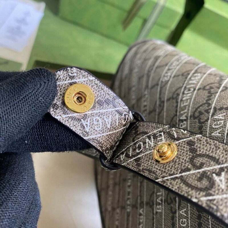 Replica Gucci X Balenciaga Horsebit 1955 Shoulder Bag 602204