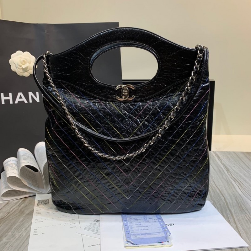 Replica Chanel Crumpled Calfskin Chanel 31 Shopping Bag 0091