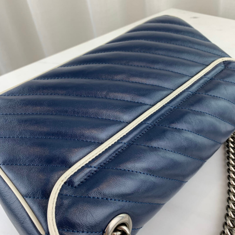 Replica Gucci Gg Marmont Small Shoulder Bag 443497 Blue