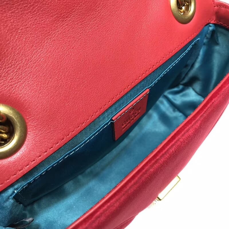 Replica Gucci Gg Marmont Velvet Shoulder Bag 446744