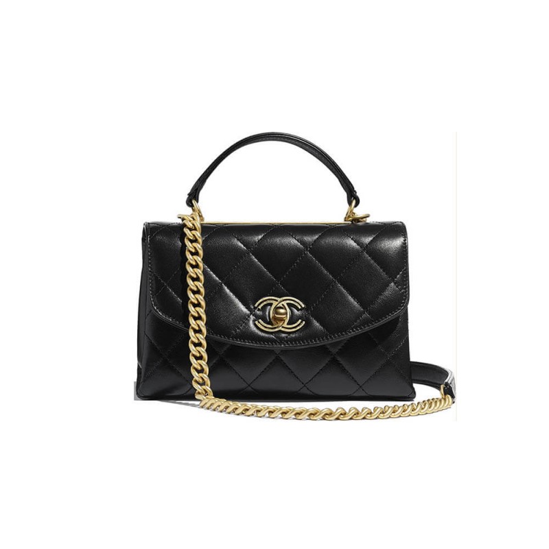 Replica Chanel Flap Bag With Top Handle As1174