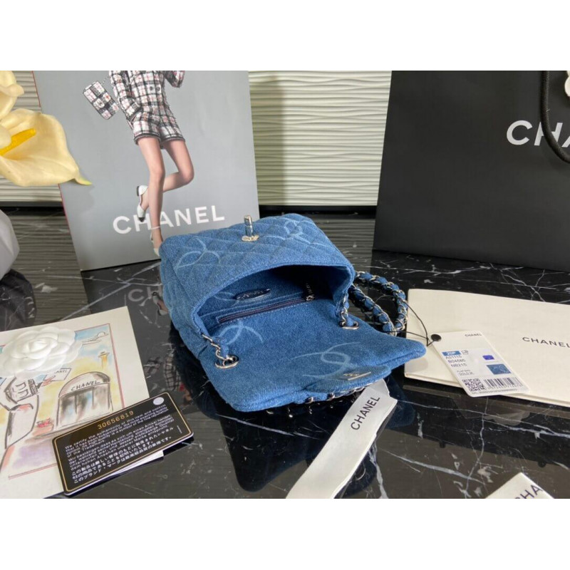 Replica Chanel Denim Classic Flap Mini Bag As2070