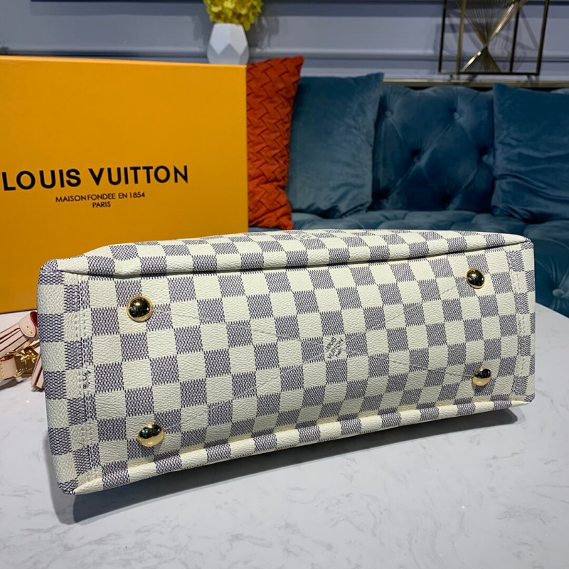 Replica Louis Vuitton Damier Azur Canvas Lymington N40022