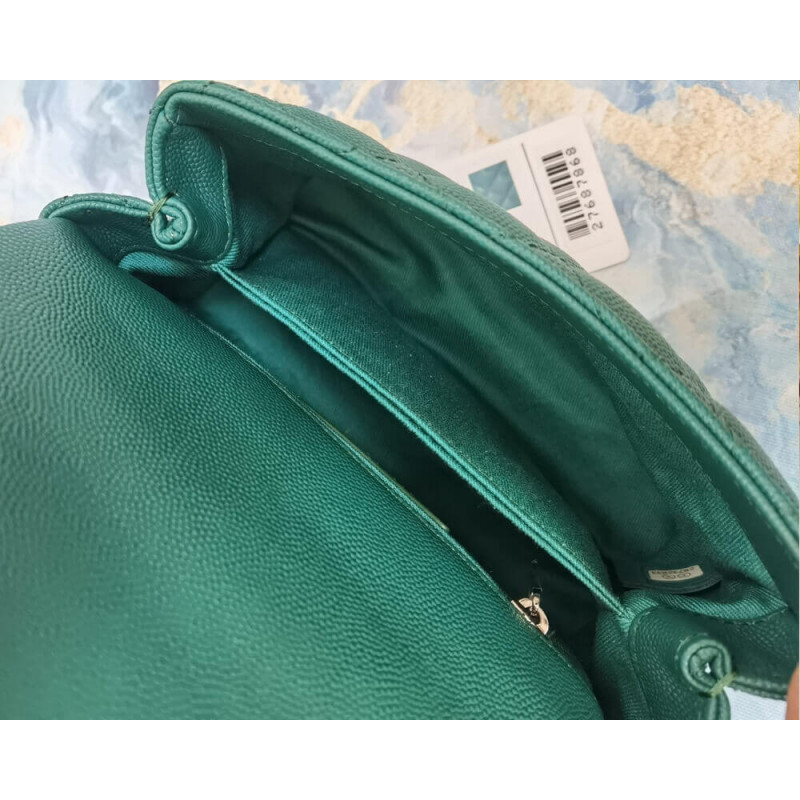 Replica Chanel Mini Coco Handle Ultra Matte Bag In Grained Calfskin As2215