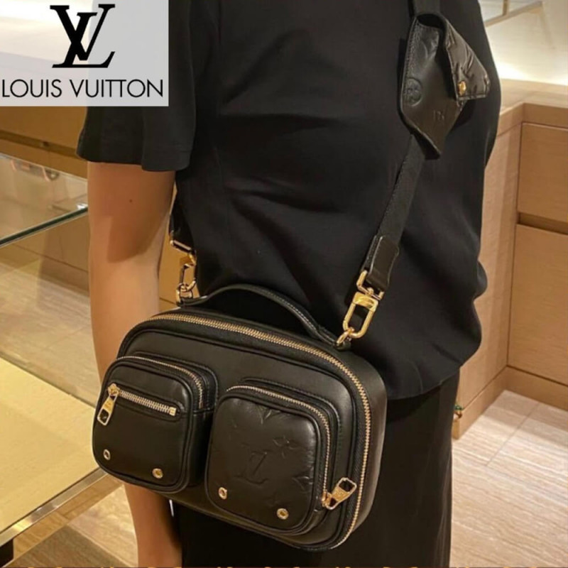 Replica Louis Vuitton Calfskin Leather Utility Crossbody M80450