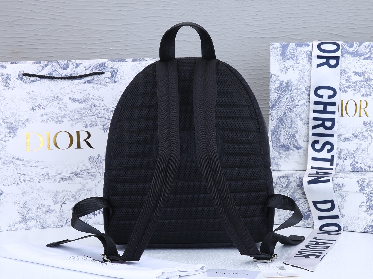 Replica Dior 38Cm Rider Backpack Beige/Blue