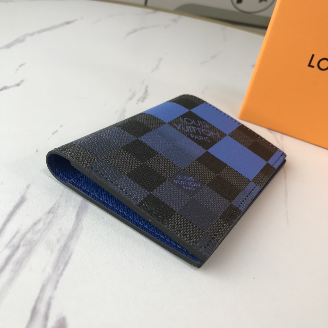 Replica Louis Vuitton Passport Cover N60410 White/Blue/Orange