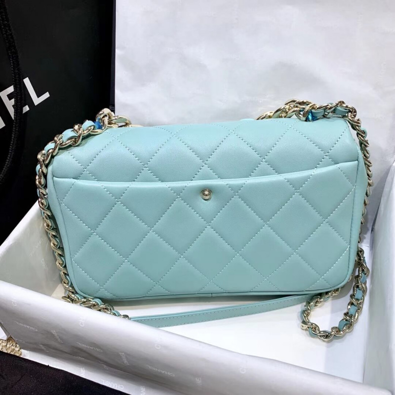 Replica Chanel Flap Bag With Large Bi-Color Chain As1353