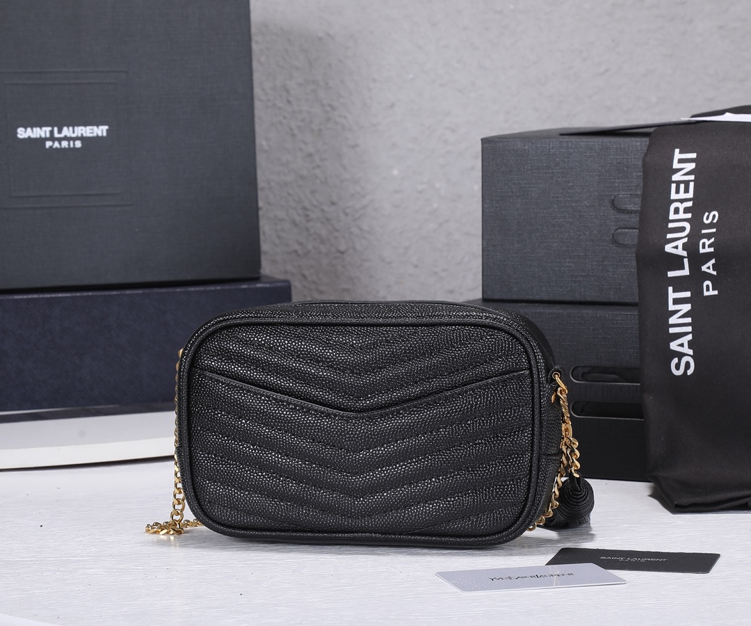 Replica Ysl Lou Mini Bag Gold Hardware