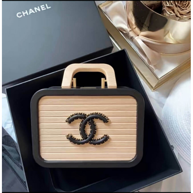 Replica Chanel Vanity Case Beech Wood As2926 Beige Black
