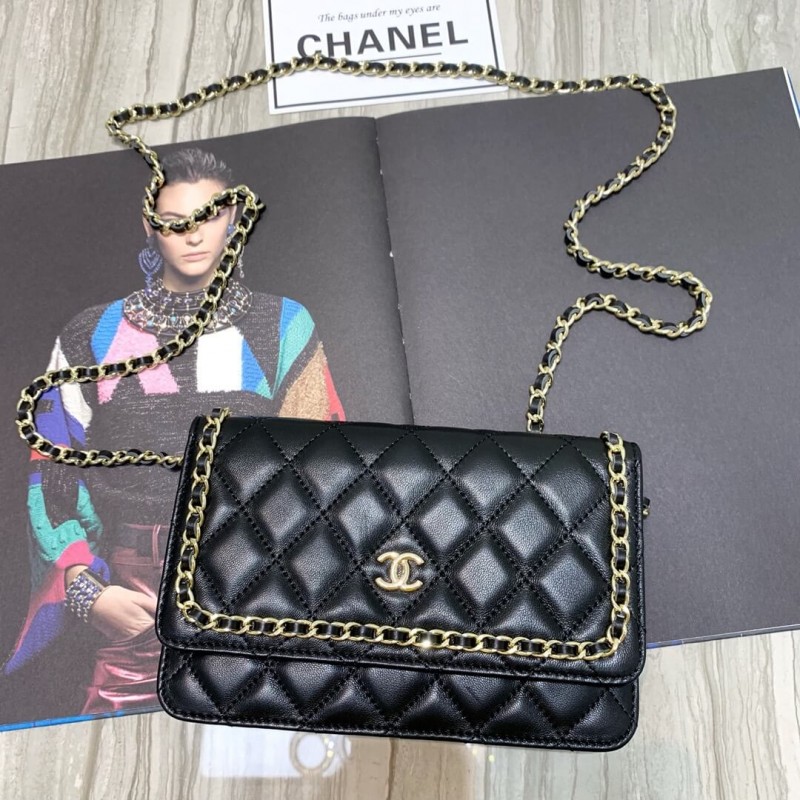 Replica Chanel Lambskin Chain Bag 86058