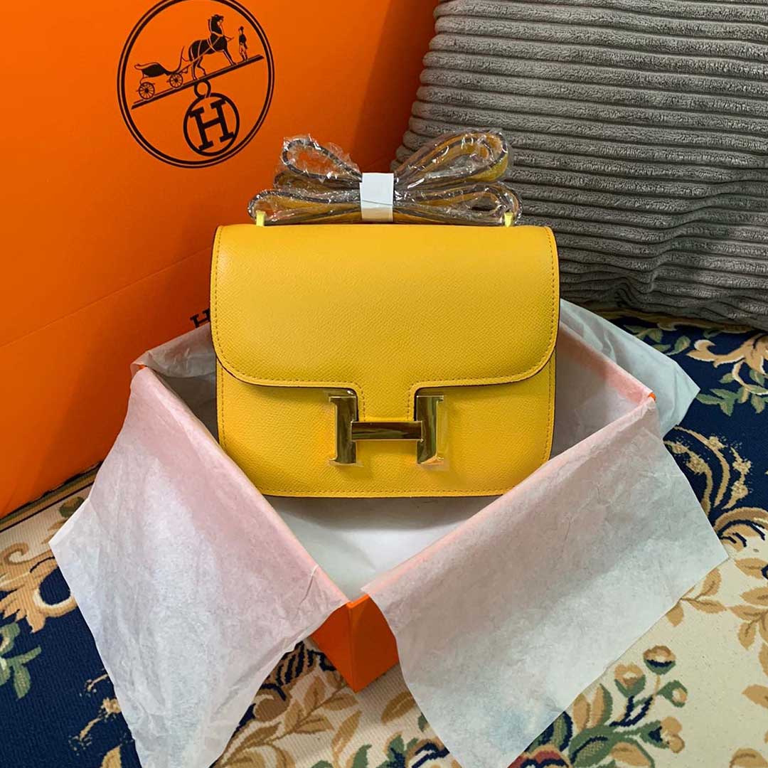 Replica Hermes Aaa-Constance Handbag 24Cm 19Cm Black/White/Pink