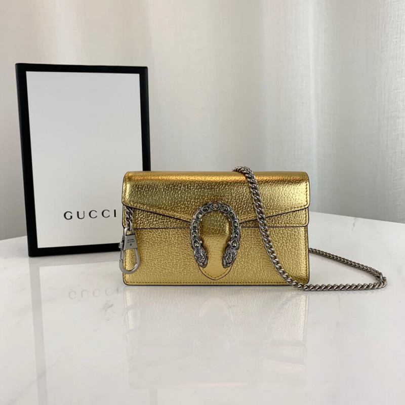 Replica Gucci Gold Dionysus Super Mini Bag 476432