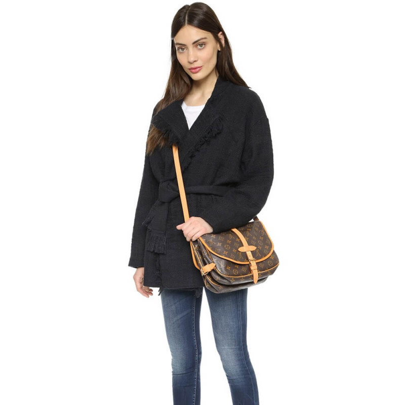 Replica Louis Vuitton Monogram Canvas Saumur Mm M42256