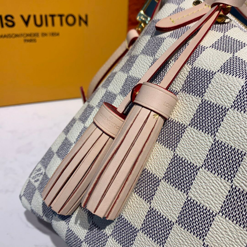 Replica Louis Vuitton Damier Azur Canvas Lymington N40022
