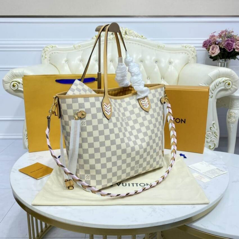 Replica Louis Vuitton Damier Azur Neverfull Mm N50047
