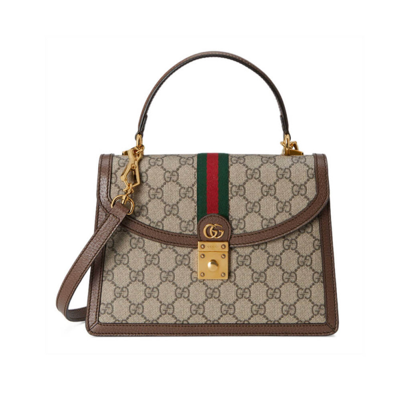 Replica Gucci Ophidia Small Top Handle Bag With Web 651055