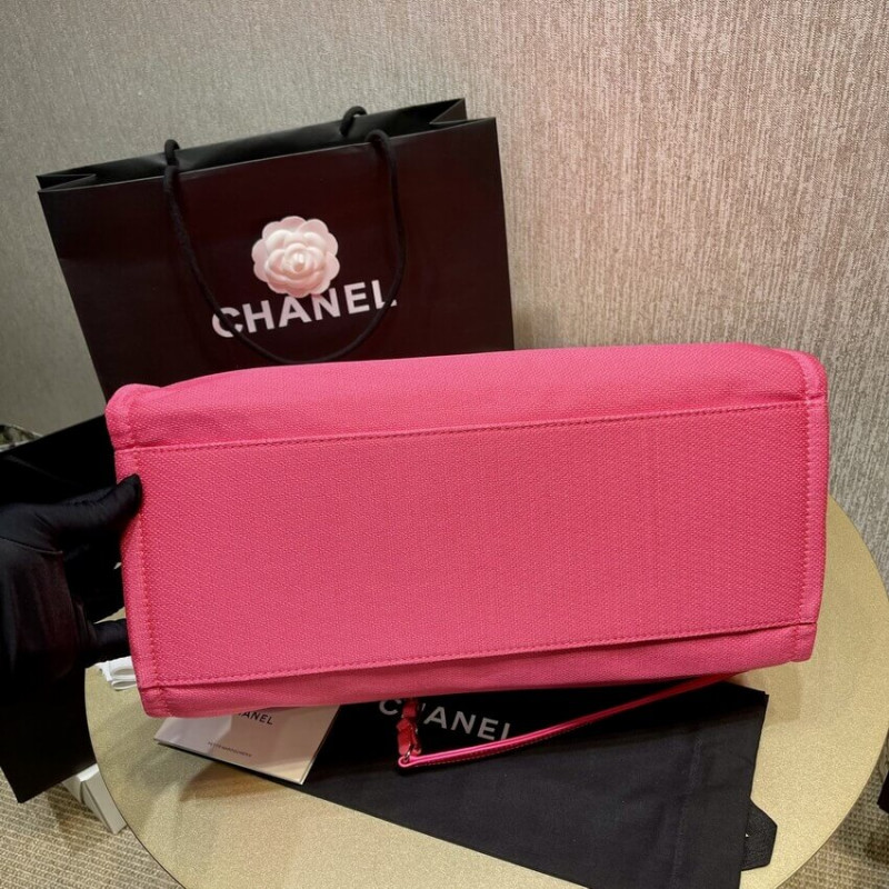 Replica Chanel 21S Deauville Peachblow Yellow Large Shopping Bag A66941