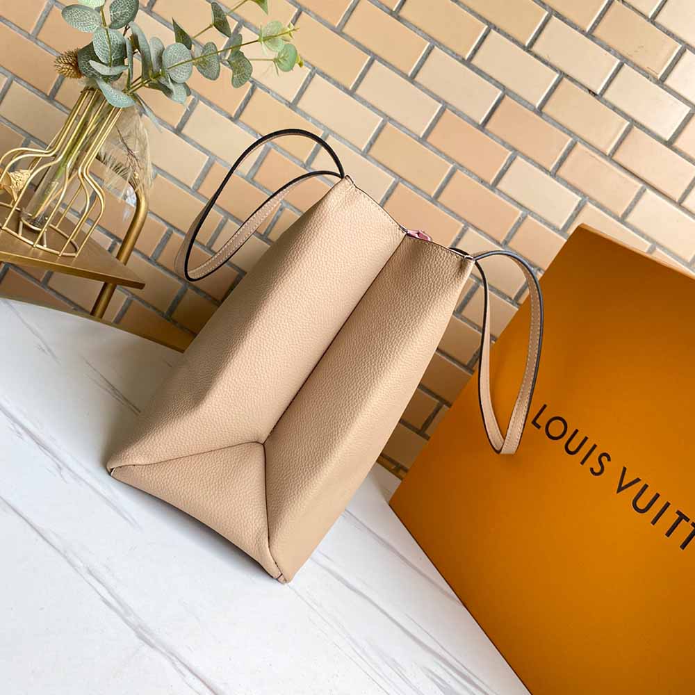 Replica Louis Vuitton Lockme Shopper M57346 Beige/Black/Green