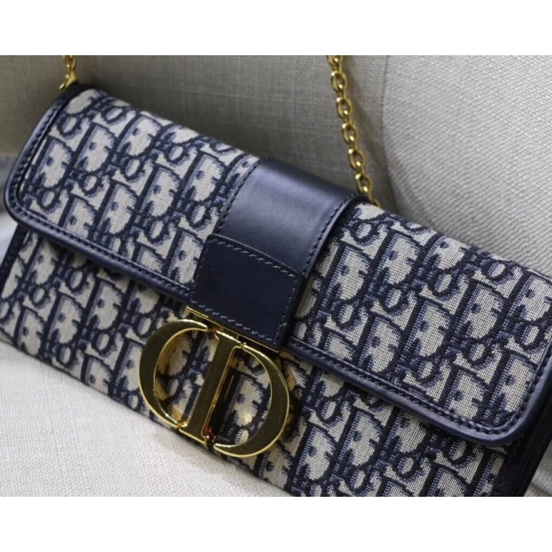 Replica Christian Dior 30 Montaigne Jacquard Canvas Clutch Bag M9206