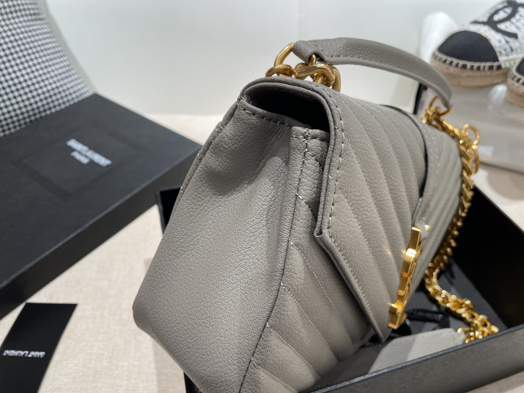 Replica Ysl Envelope Medium Bag In Mix Embossed Leather-Gold