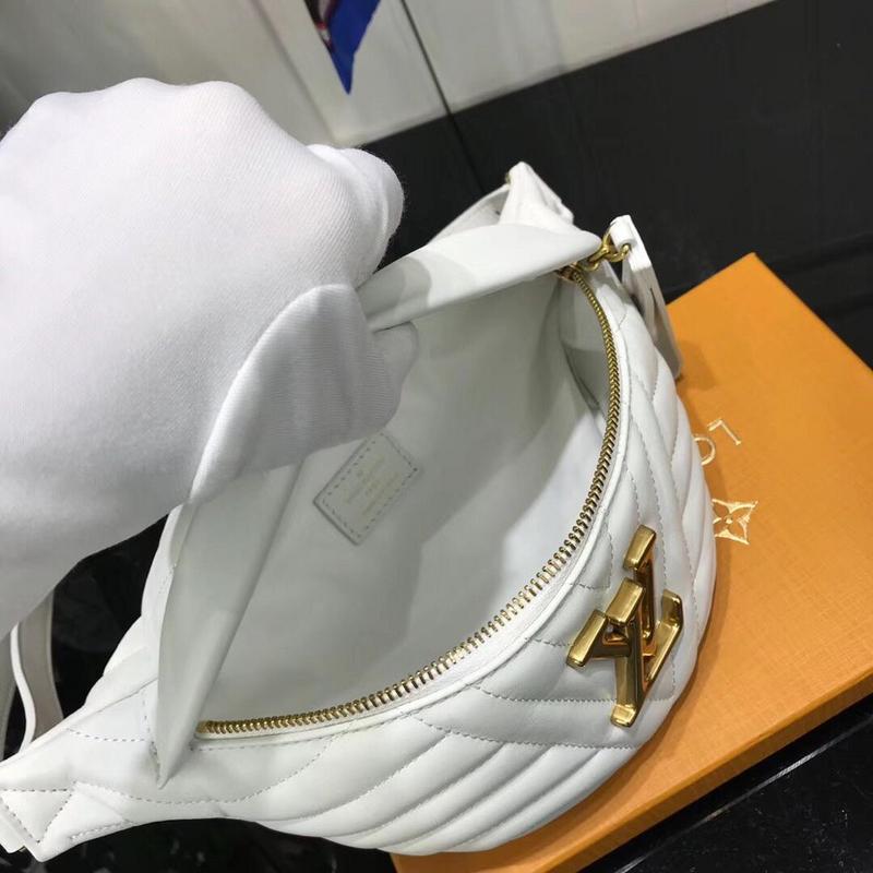 Replica Louis Vuitton New Wave Bumbag Black/White