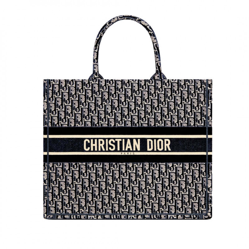 Replica Dior Oblique Embroidered Velvet Book Tote M1286Z