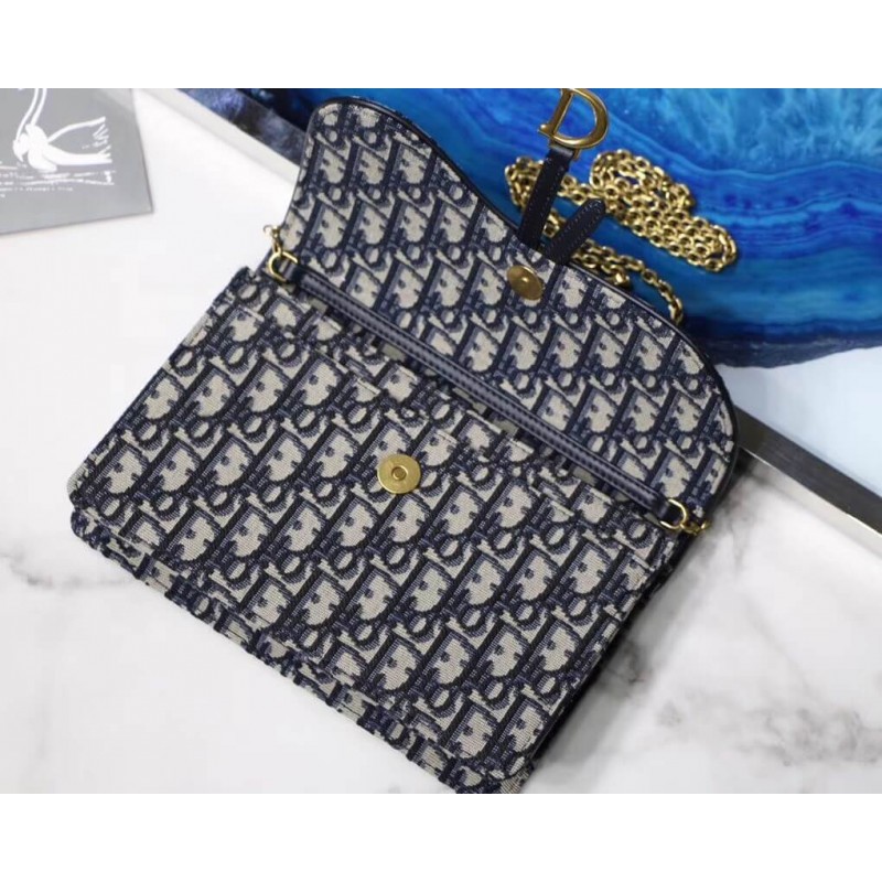Replica Christian Dior Oblique Saddle Clutch S5620