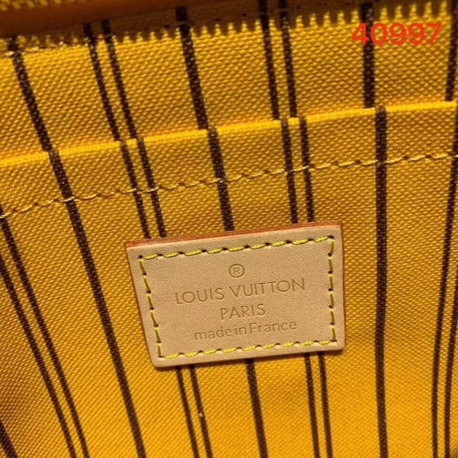Replica Louis Vuitton Monogram Canvas Neverfull Mm M40997 Yellow