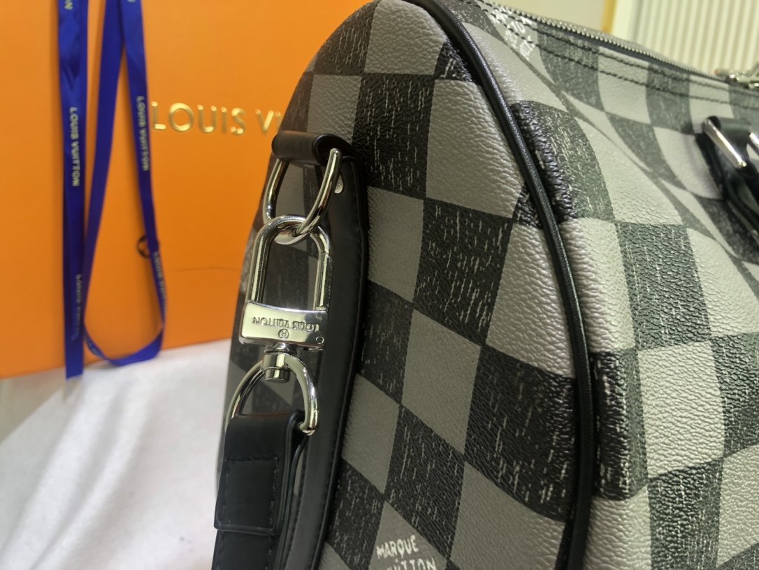 Replica Louis Vuitton Keepall Bandouliere 45 Green/Black