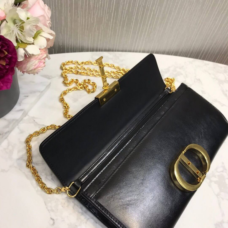 Replica Christian Dior 30 Montaigne Calfskin Clutch Chain Bag M9206