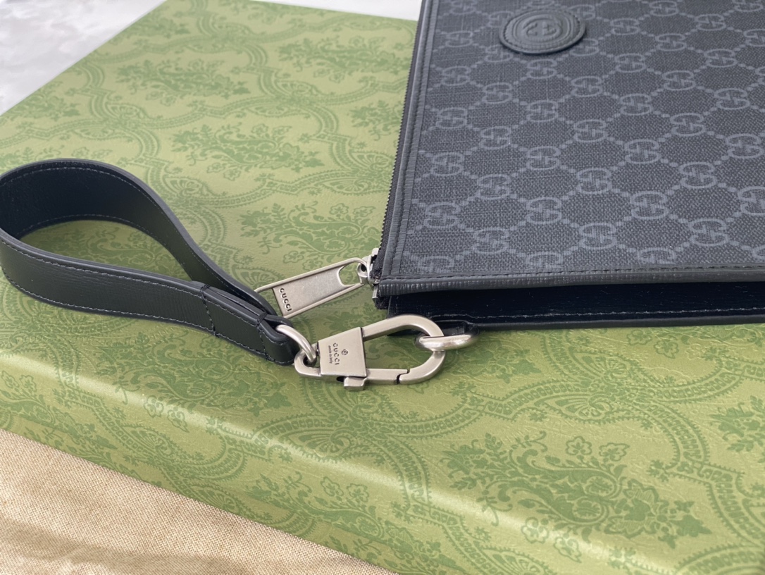 Replica Gucci Black Canvas Pouch