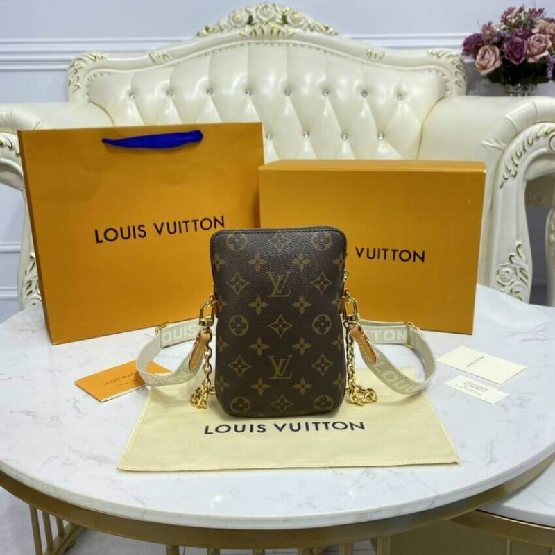 Replica Louis Vuitton Monogram Utility Phone Sleeve M80746