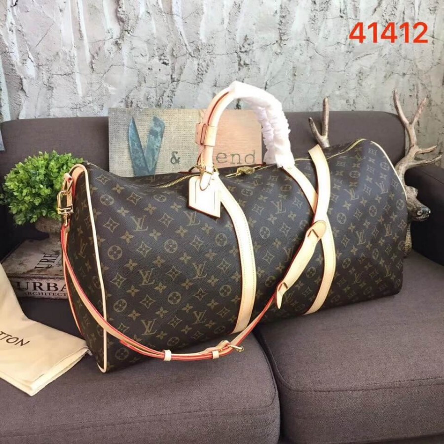 Replica Louis Vuitton Monogram Canvas Keepall Bandouliere 60 M41412