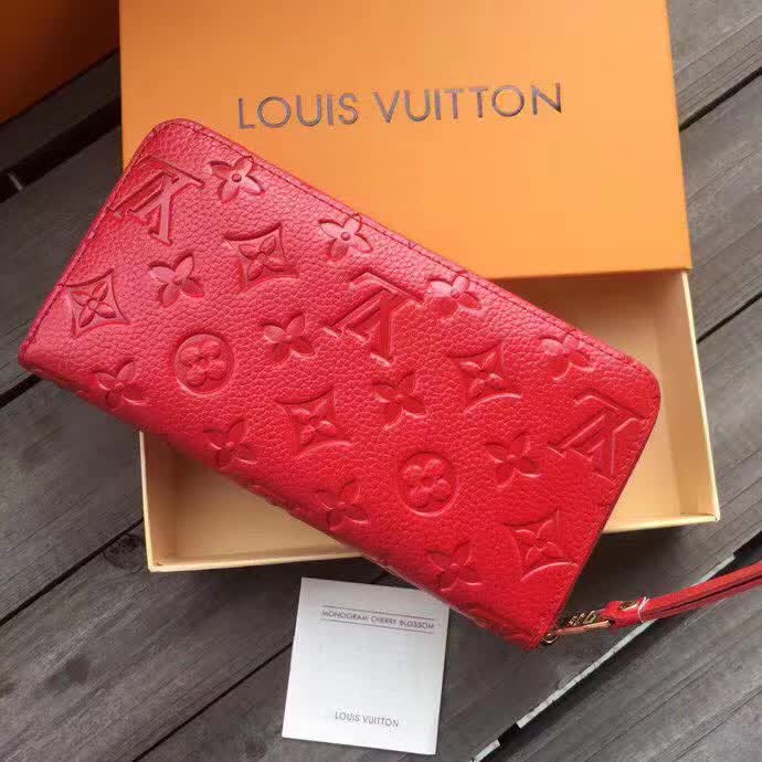 Replica Louis Vuitton Supple Monogram Empreinte Leather Zippy Wallet