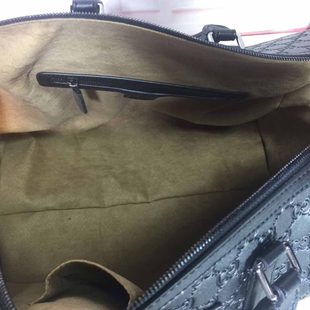 Replica Gucci Aaa-Double G Embossed Duffle Bag 625768 Black/Red