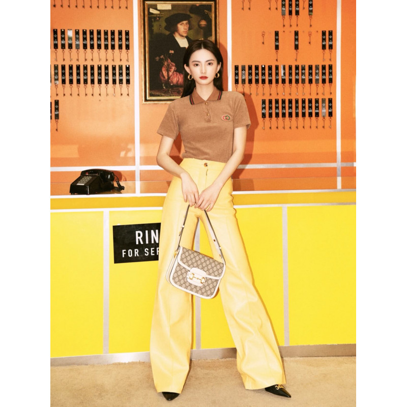 Replica Gucci 1955 Horsebit Gg Supreme Shoulder Bag 602204