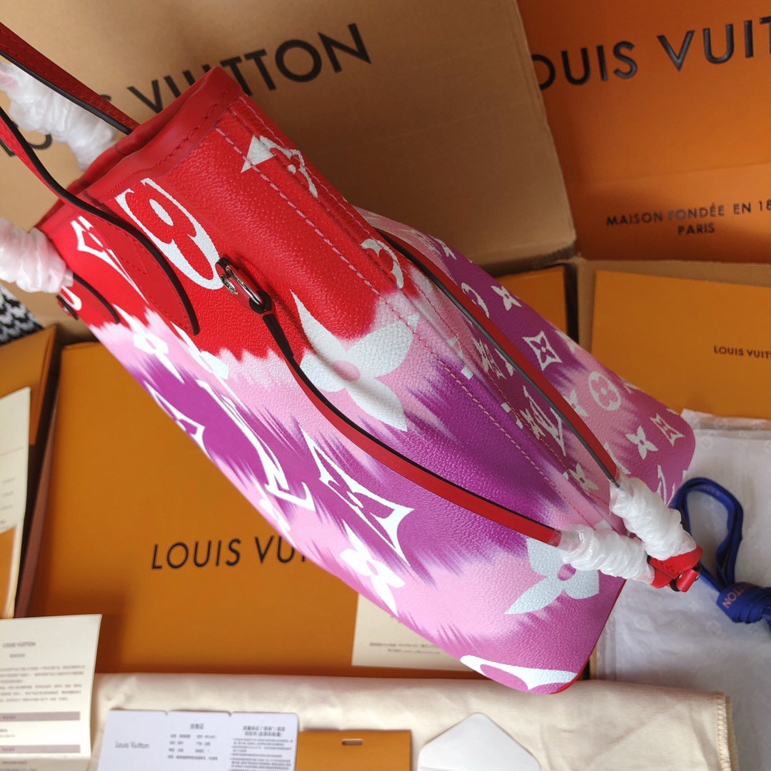 Replica Louis Vuitton Escale Neverfull Mm M45127 Pink/Blue/Red