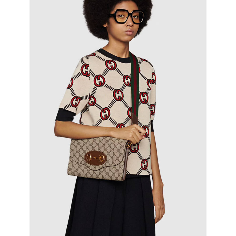 Replica Gucci Horsebit 1955 Small Bag In Gg Supreme 677286