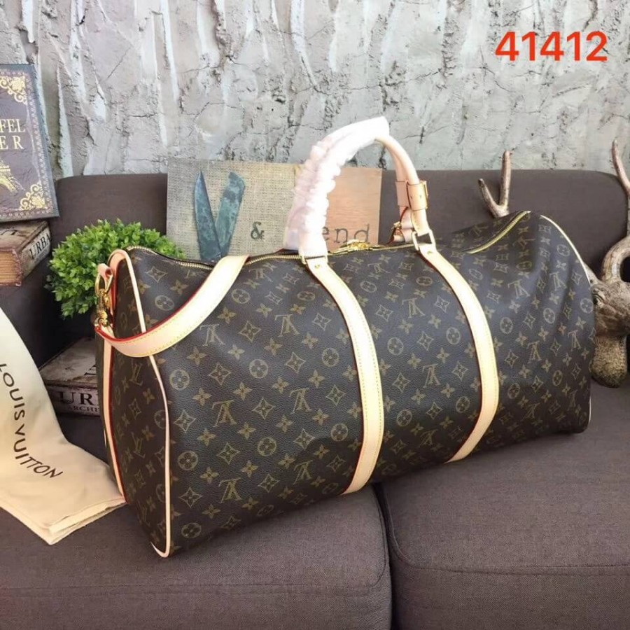 Replica Louis Vuitton Monogram Canvas Keepall Bandouliere 60 M41412