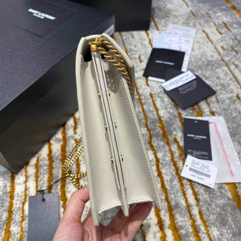 Replica Ysl Saint Laurent Cassandra Monogram Clasp Bag In Grain Leather 532750