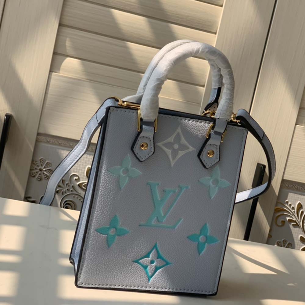 Replica Louis Vuitton Petit Sac Plat M80449 Blue/Pink/Beige