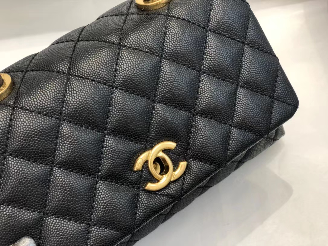 Replica Chanel Coco Handle Black 24*14*10Cm A92990