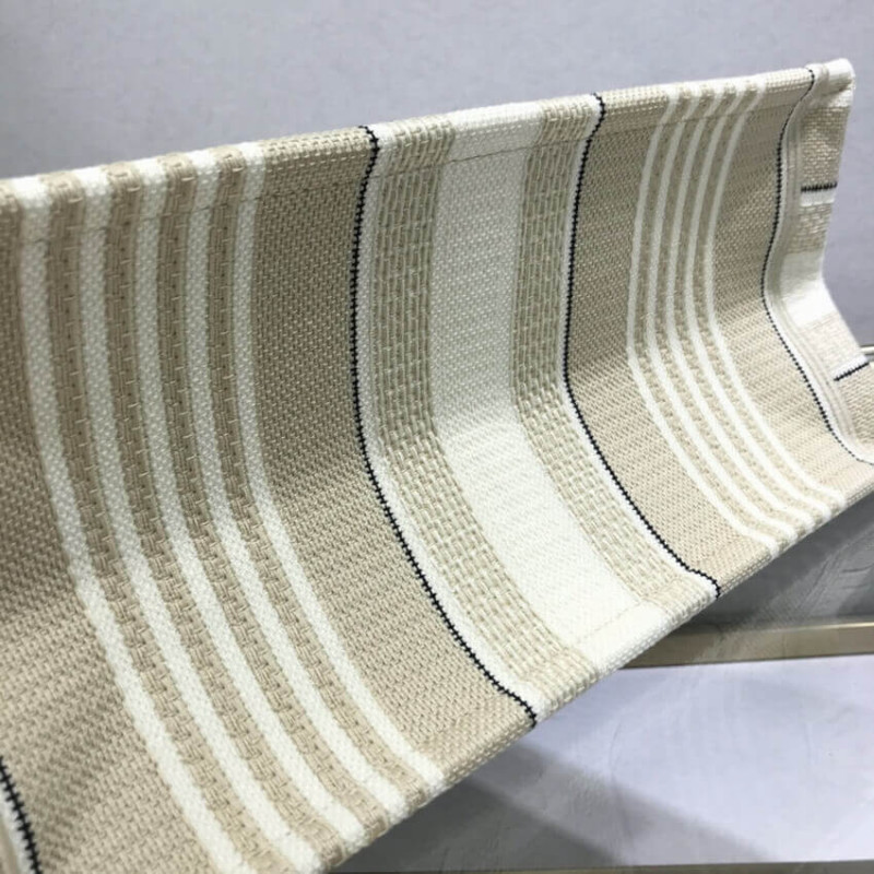 Replica Dior Small Book Tote Beige Stripes Embroidery M1296