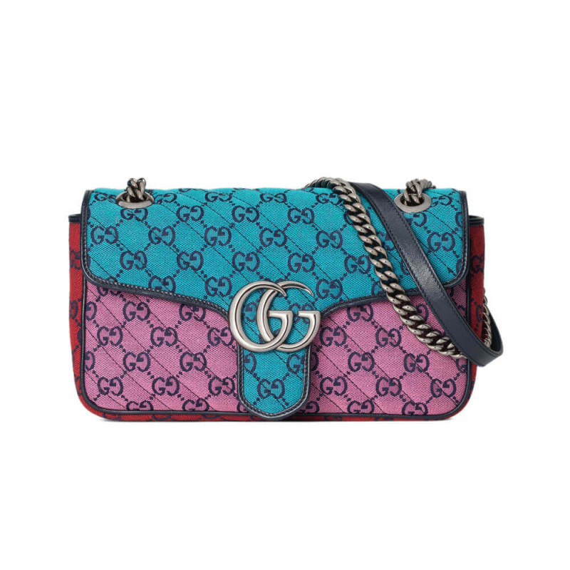 Replica Gucci Gg Marmont Multicolour Small Shoulder Bag 443497