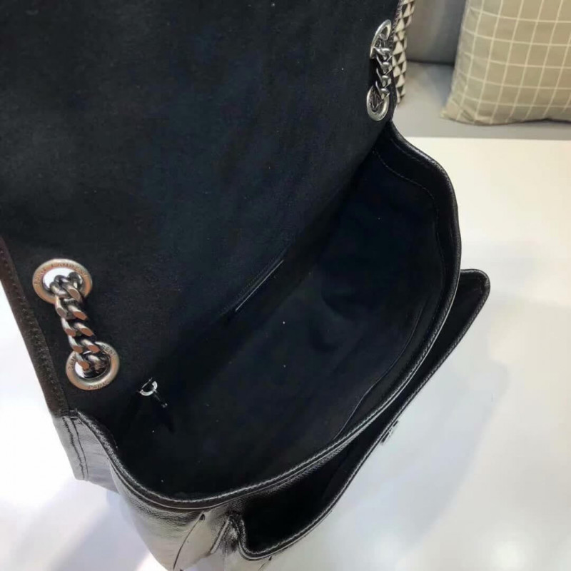 Replica Saint Laurent Niki Baby In Metallic Leather 498894