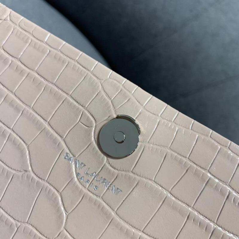 Replica Saint Laurent Medium Kate Tassel Chain Bag In Crocodile Leather 354119