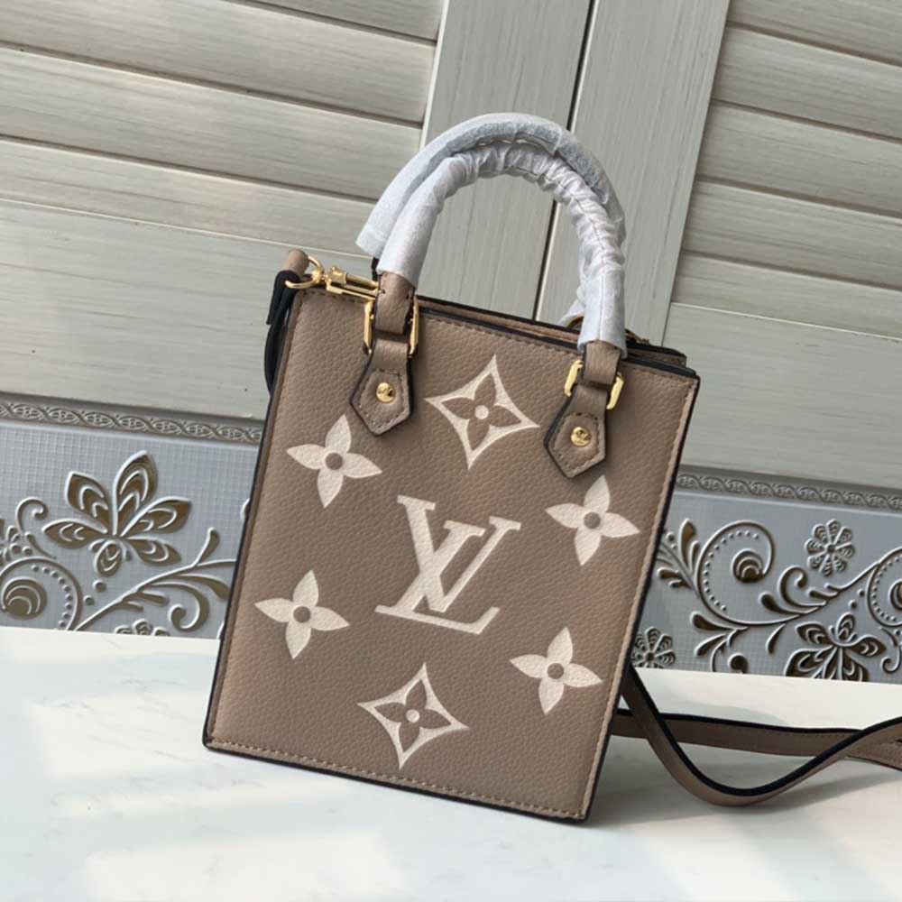Replica Louis Vuitton Petit Sac Plat M57937 Black/Beige/Brown